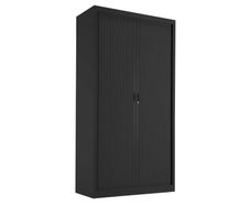 NEW Steel Open Tambour 1950mm High - Black