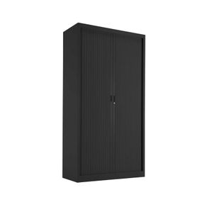 NEW Steel Open Tambour 1950mm High - Black