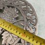 Vintage Metal Trivet with Grape Motif, Rustic Decor , For Altar or Cauldron Image 3
