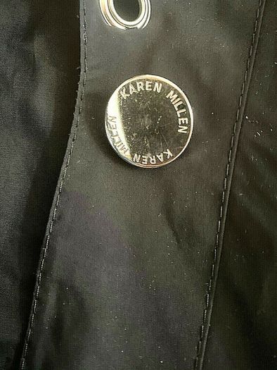 Rare Vintage Karen Millen Black Long Mac Trench Coat