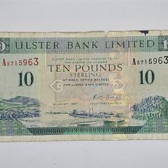 Ulster Bank Limited 10 Pounds Sterling Banknote