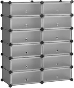 Shoe rack made of plastic shelf system - Free Delivery Nationwide
