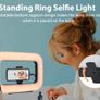 Smartphone Camera Stand, Handheld Circular Selfie Light Kit, Image 2