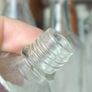 474 - Set of 6 Vintage Clear Glass Cork Screw Top Collectible Decorative Bottles Image 4