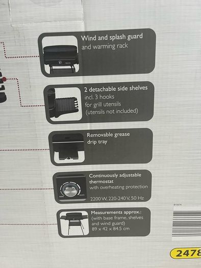 electric grill with stand (bbq)