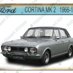 Ford Cortina mk 2 classic car tin metal sign