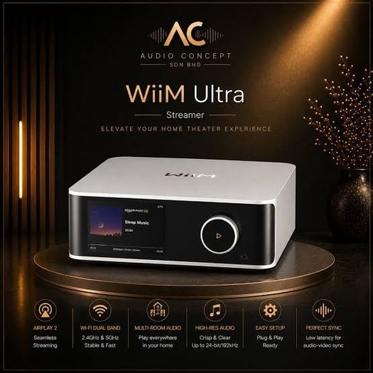 The very best Streamer you can buy for the money Wiim Ultra advanced ESS Sabre ES9038Q2M DAC chip new in box