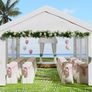 Party Tent Gazebo 4 x 6 Waterproof Stable Garden Tent Image 3