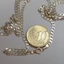 Vintage 9ct Solid Gold Fancy Curb Chain Necklace 60cm 4.17g Hallmarked Image 3