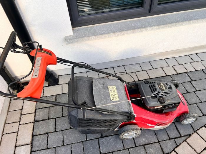 petrol lawnmower