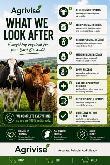 Bord Bia Audit Paperwork Prep Dairy, Beef & Sheep