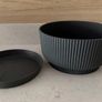 Flower pot elho vibes fold bowl 25 cm, Anthracite plus saucer Image 2