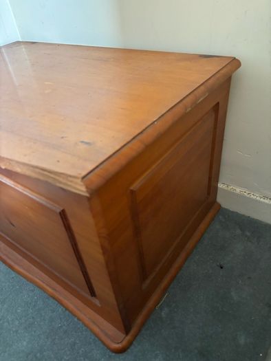 Wooden blanket box