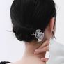 Rebel Studio Pink Stone Silver Rose Hair Pin / Hair Stick Image 5