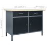 Workbench with Three Wall Panels and One Cabinet Image 6