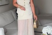 Zara Co-ord in beige