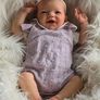 Reborn Baby Dolls Silicone Full Body-20 In Full Silicone Babys Doll, Realistic Baby Doll Girl, Real Life Reborn Dolls, Anatomically Correct Newborn Babies Girl Blue Eyes Image 5
