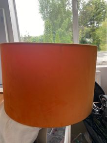 Burnt orange lampshades