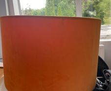 Burnt orange lampshades