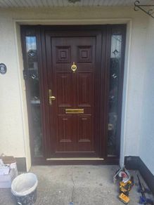 Rosewood door and 2 side panels