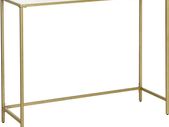 Console table tempered glass side table, console  modern coffee table, stable, easy construction, adjustable feet, living room,