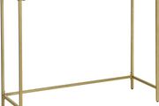 Console table tempered glass side table, console  modern coffee table, stable, easy construction, adjustable feet, living room,