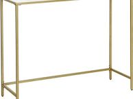 main image for ad Console table tempered glass side table, console  modern coffee table, stable, easy construction, adjustable feet, living room,