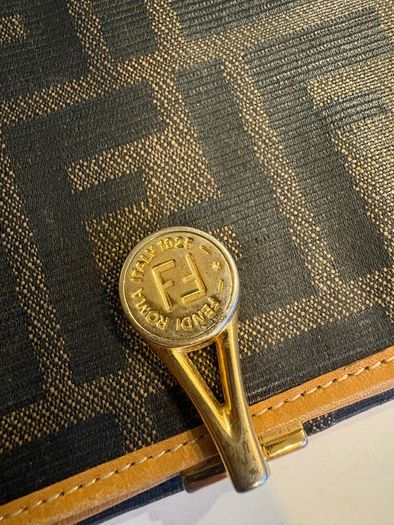 Fendi Vintage Zucca FF Logo Long Wallet