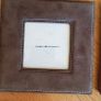 Baskerville and Sanders Assorted Size Suede Photo Frames Image 6