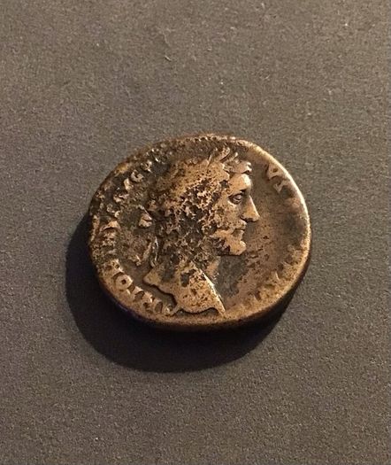 Roman Coin Emperor Antoninus Pius 153-154 AD Sestertius