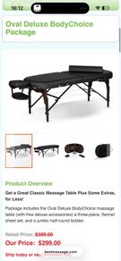 massage table