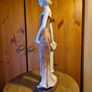 Vintage Tall Figurine of a Lady with a Flower Basket. Image 5