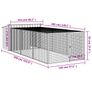 Dog House with Run Anthracite 153x396x110 Image 6