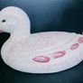 Vinage Pink Spongeware  Duck figurine Image 3