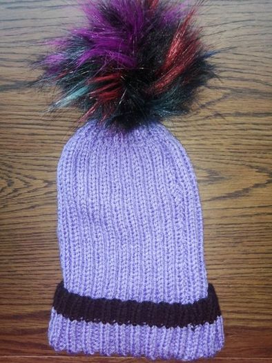 hand knitted adults bobble hats