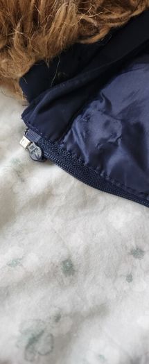 Navy Padded winter coat with Belt size M /12