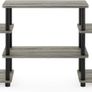 NEW SALE | Turn-N-Tube No Tools Entertainment Center, TV Unit, TV Stands, French Oak/Black, 105.4 (W) x 58 (H) x 29.5 (D) cm Image 3
