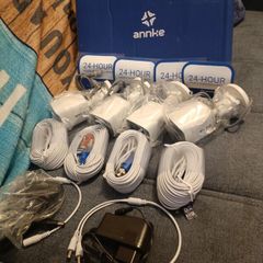Brand new Home CCTV system 4 cameras and 8 channel DVR all accessories and cables needed to install