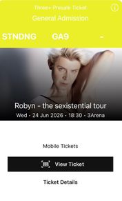 Robyn Ticket Standing!!