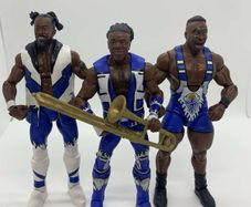 wwe elite series 42,43 & 44 Xavier woods , Big E & Kofi Kingston The New Day action figures