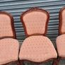 Set of 6 Carved Dining Chairs Solid Wood Image 5