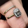 18k yellow gold and Diamonds Engagement Ring Image 7