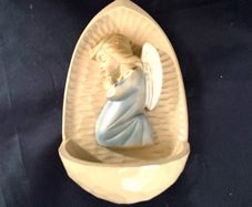 Vintage holy water font