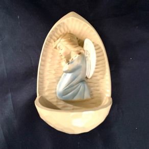 Vintage holy water font