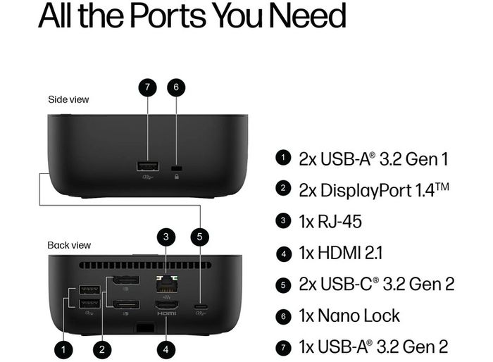 HP USB-C Dock Station G6
