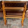 Antique Victorian Style Free Standing Pine Country Wooden Towel Rail Stand Rack Image 6