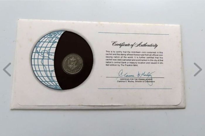 Vintage Venezuela 1977 Coin Stamp cover BUNC