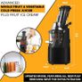 Powerful Masticating Juicer for Whole Fruits and Vegetables, Fresh Healthy Juice, Sorbet, Ice Cream, Wide Mouth 75mm Feeding Chute, BPA Free, 240-Watt (FREE POSTAGE) Image 6