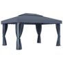 Gazebo with Curtain 4x3 m Anthracite Aluminium Image 5