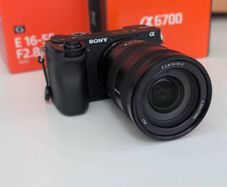 Sony a6700 with 16-55 f2.8 G lens and camera